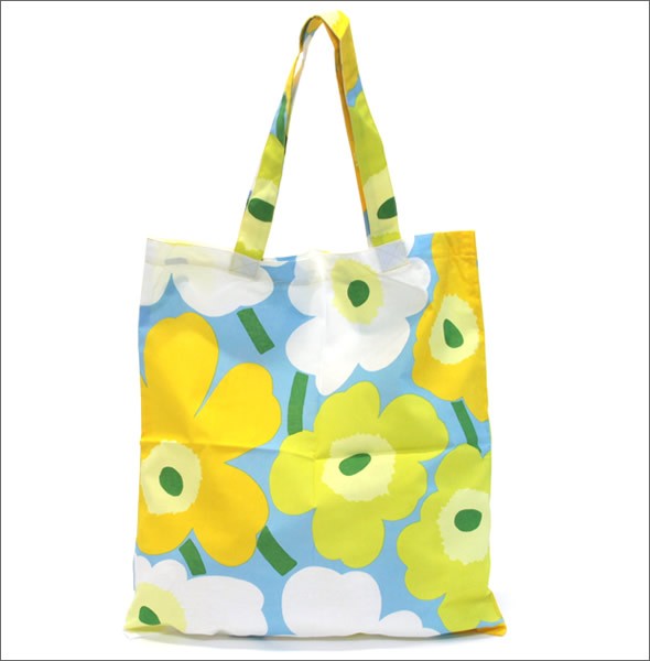 マリメッコ SILVER MEDAL BAG 062420 100 H PIENI UNIKKO ウニッコ柄 ファブリック トートバッグ  エコバッグ