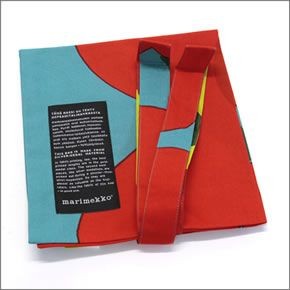 マリメッコ SILVER MEDAL BAG 062420 100 I UNIKKO ウニッコ柄 ファブリック トートバッグ  エコバッグ