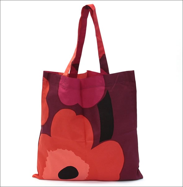 マリメッコ SILVER MEDAL BAG 062420 100 J UNIKKO ウニッコ柄 ファブリック トートバッグ  エコバッグ