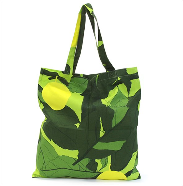 マリメッコ SILVER MEDAL BAG 062420 162 A Spring/summer フルーツモチーフ ファブリック トートバッグ  エコバッグ