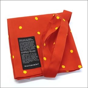 マリメッコ SILVER MEDAL BAG 062420 162 B Spring/summer ドットパターン ファブリック トートバッグ  エコバッグ