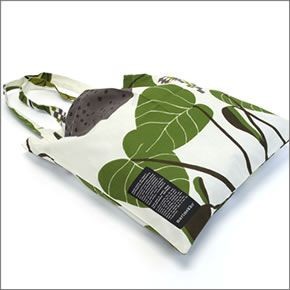 マリメッコ SILVER MEDAL BAG 062420 162 D Spring/summer 植物モチーフ ファブリック トートバッグ  エコバッグ