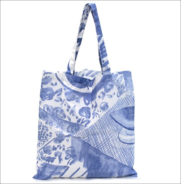 マリメッコ SILVER MEDAL BAG 062420 162 E Spring/summer フルーツモチーフ ファブリック トートバッグ  エコバッグ