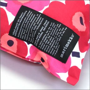 マリメッコ SILVER MEDAL BAG 062420 001 A MINI-UNIKKO ミニウニッコ柄 ファブリック トートバッグ エコバッグ