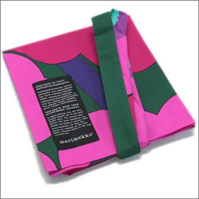 マリメッコ SILVER MEDAL BAG 062420 100 K UNIKKO ウニッコ柄 ファブリック トートバッグ エコバッグ