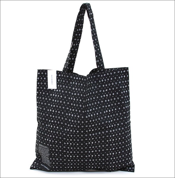 マリメッコ SILVER MEDAL BAG 062420 910 F Muija ムイヤ ドット・小花モチーフ ファブリック トートバッグ エコバッグ