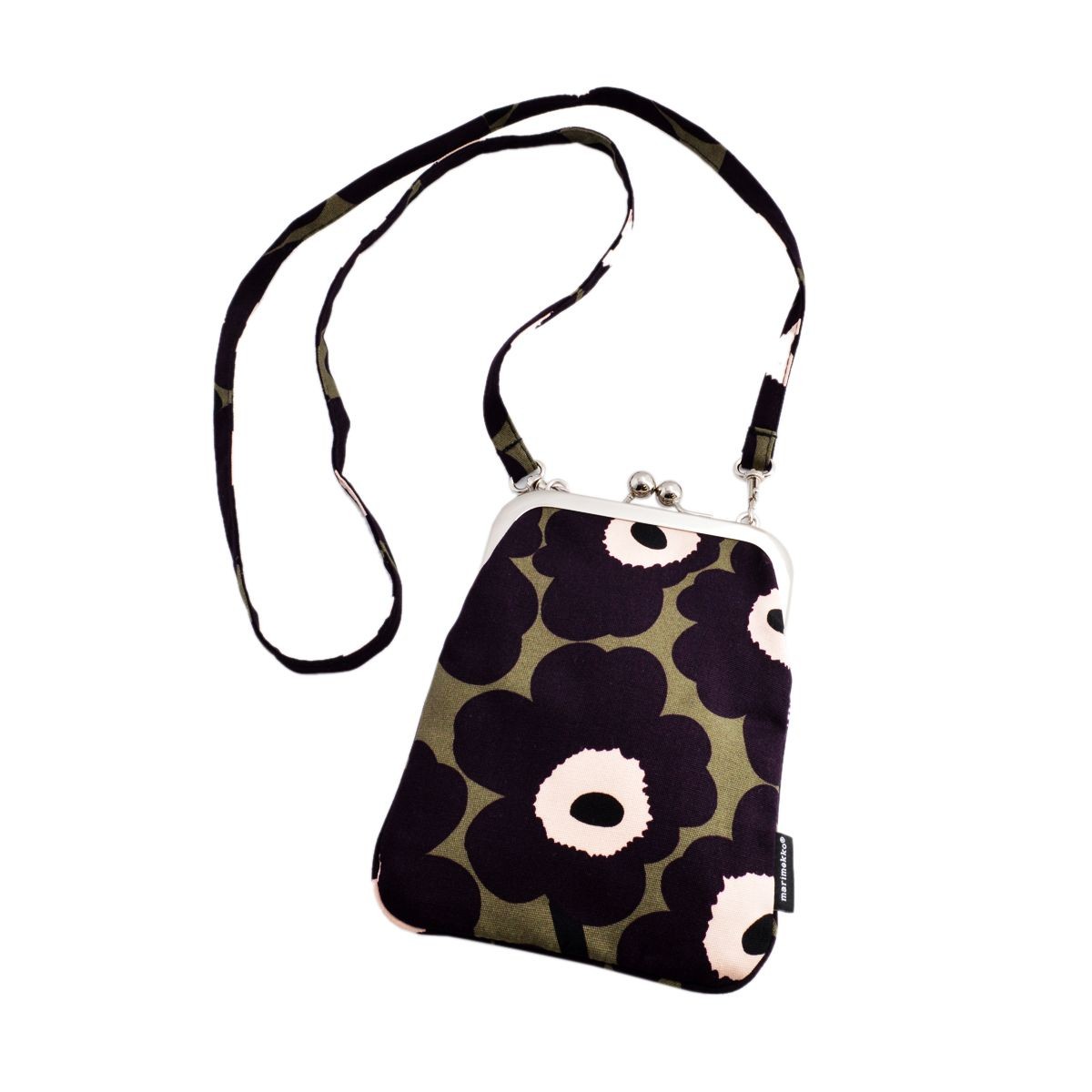 マリメッコ marimekko 040187 640 RIMMI MINIUNIKKO コットンキャンバス がま口 ミニショルダーバッグ ポシェット