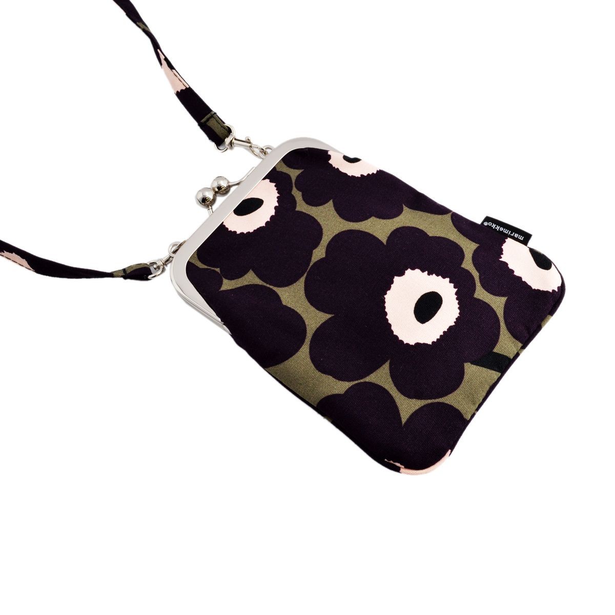 マリメッコ marimekko 040187 640 RIMMI MINIUNIKKO コットンキャンバス がま口 ミニショルダーバッグ ポシェット