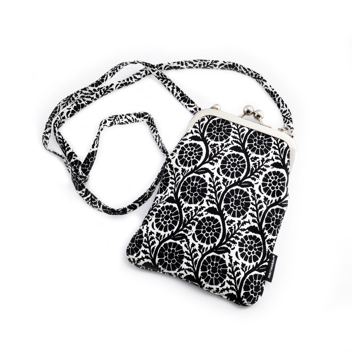 マリメッコ marimekko 043312 190 RIMMI PERENNA  コットンキャンバス がま口 ミニショルダーバッグ ポシェット