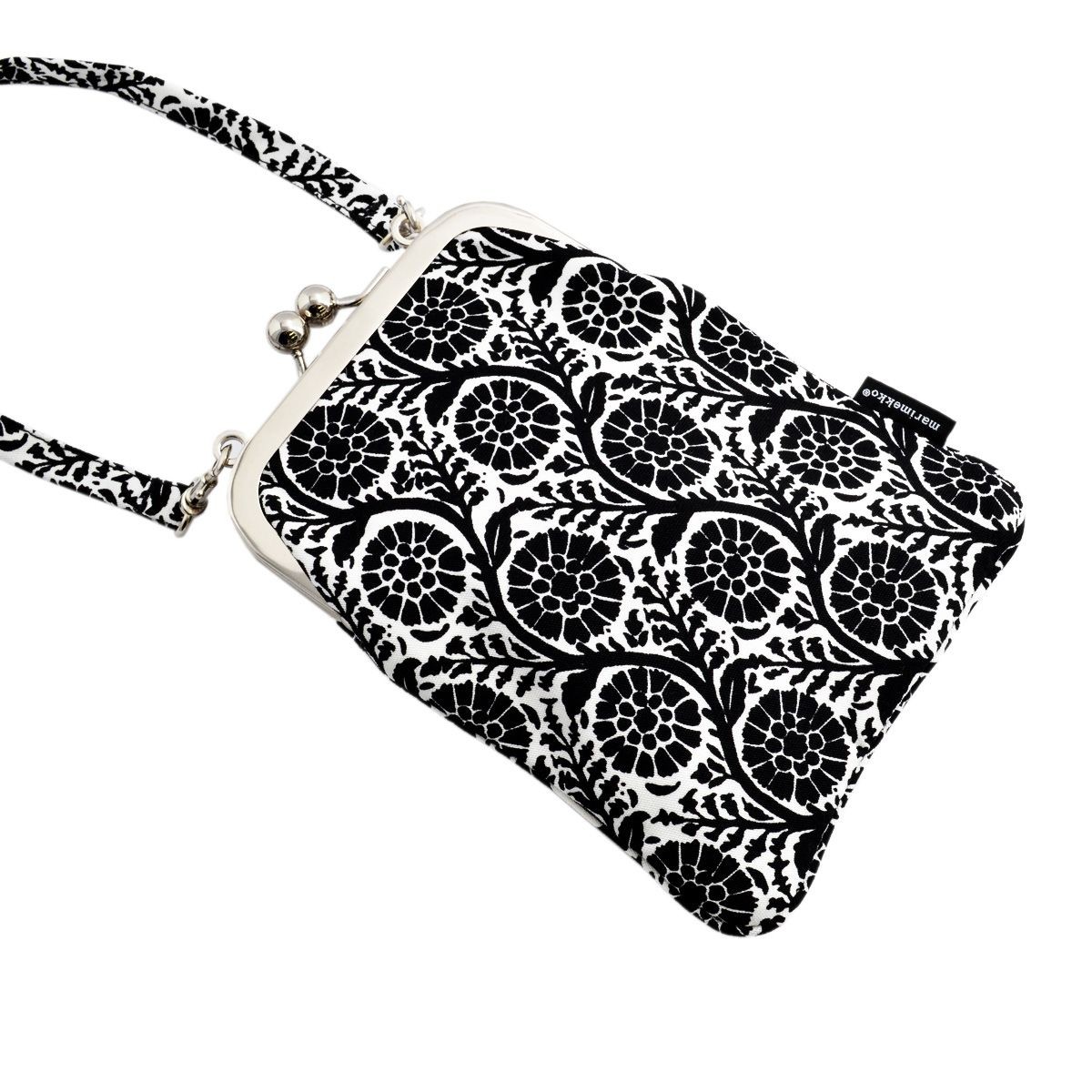 マリメッコ marimekko 043312 190 RIMMI PERENNA  コットンキャンバス がま口 ミニショルダーバッグ ポシェット