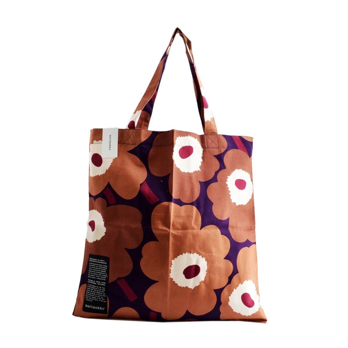 マリメッコ marimekko 062420 100 N SILVER MEDAL BAG ファブリック トートバッグ エコバッグ