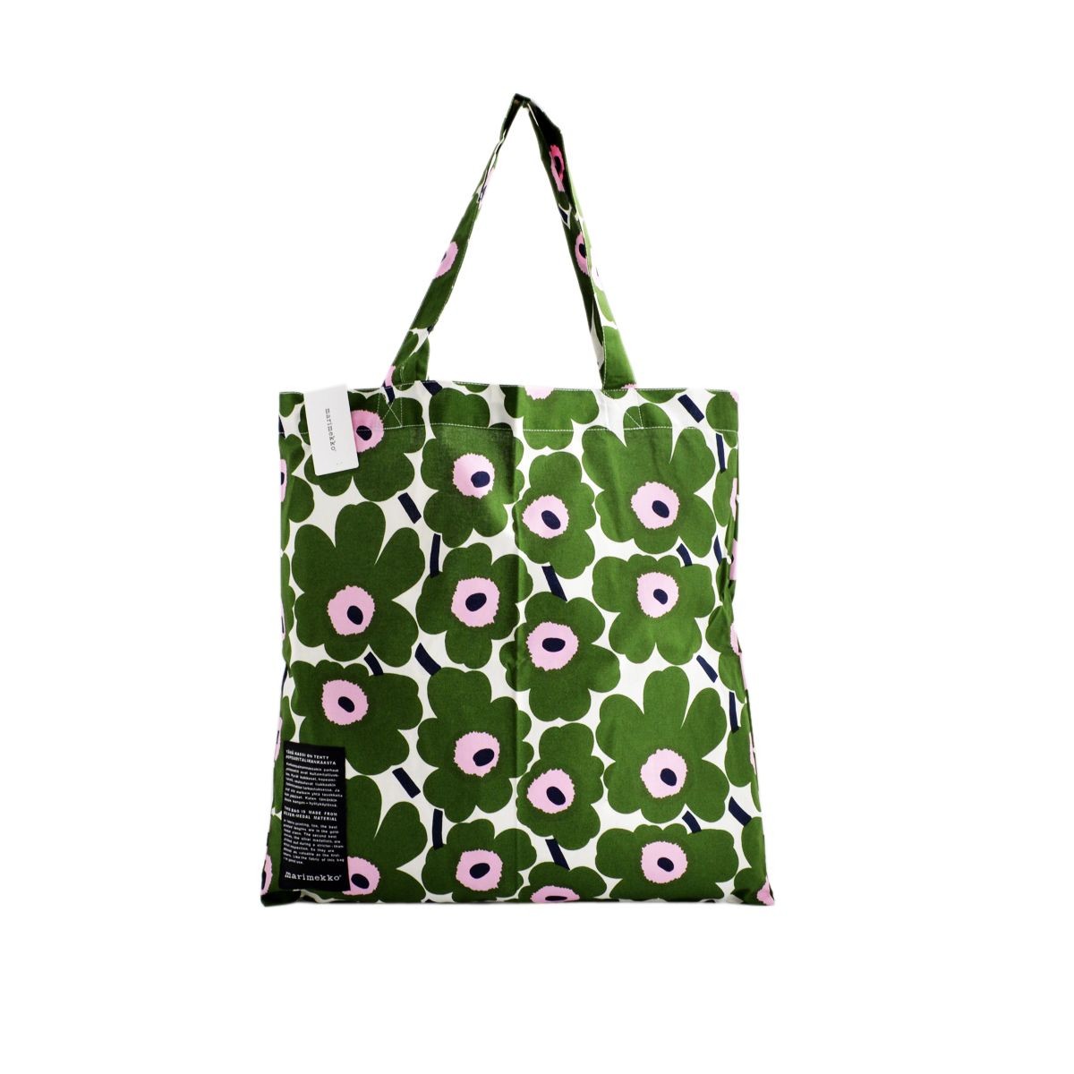 マリメッコ marimekko 062420 100 R SILVER MEDAL BAG ファブリック トートバッグ エコバッグ