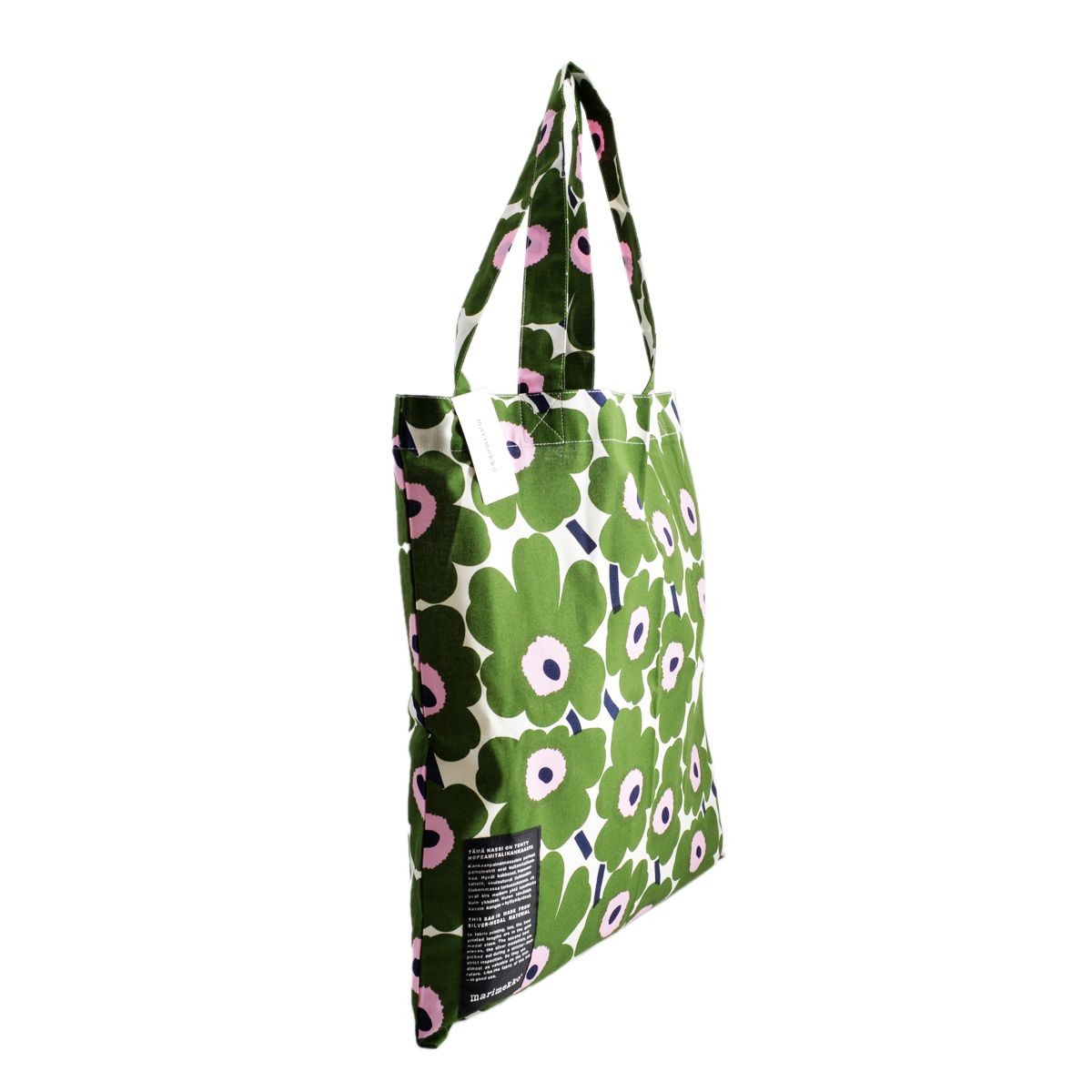 マリメッコ marimekko 062420 100 R SILVER MEDAL BAG ファブリック トートバッグ エコバッグ