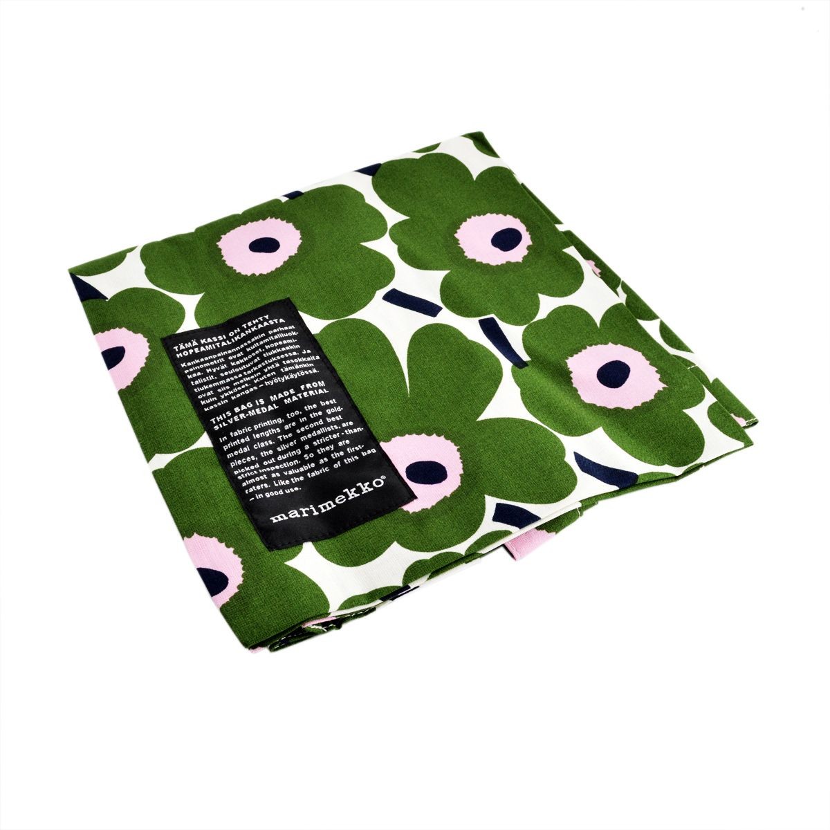 マリメッコ marimekko 062420 100 R SILVER MEDAL BAG ファブリック トートバッグ エコバッグ