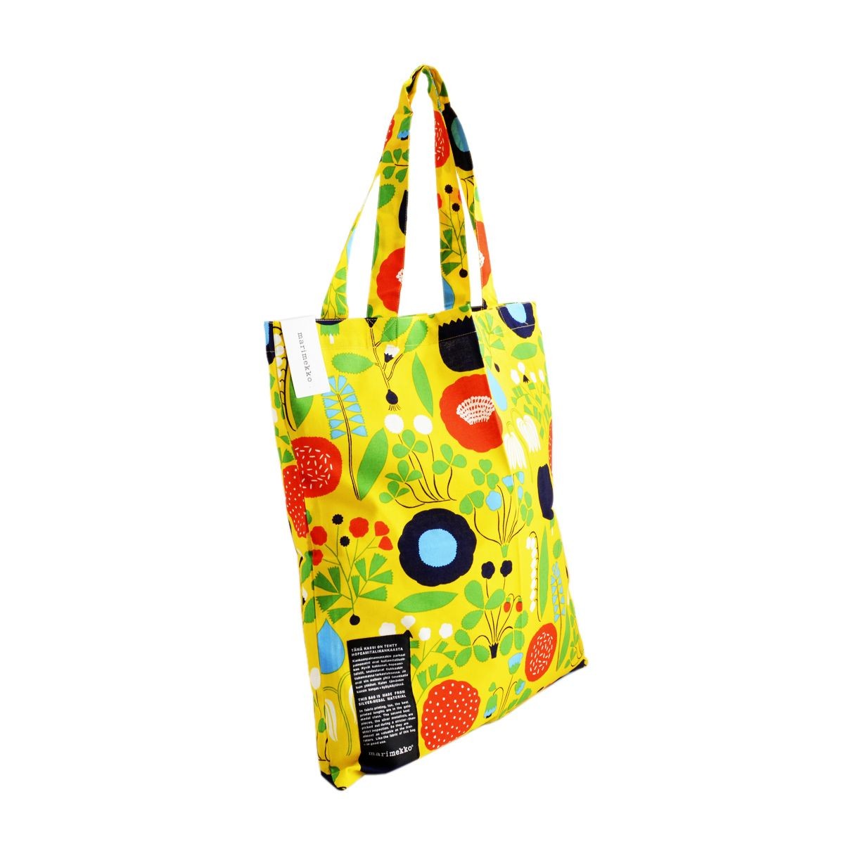 マリメッコ marimekko 062420 163 B SILVER MEDAL BAG ファブリック トートバッグ エコバッグ