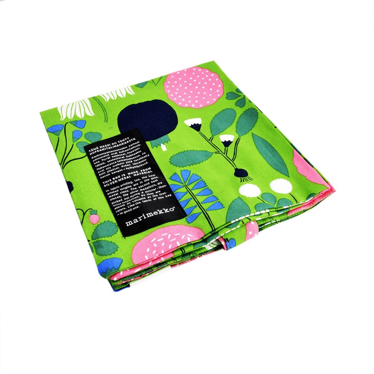 マリメッコ marimekko 062420 163 C SILVER MEDAL BAG ファブリック トートバッグ エコバッグ