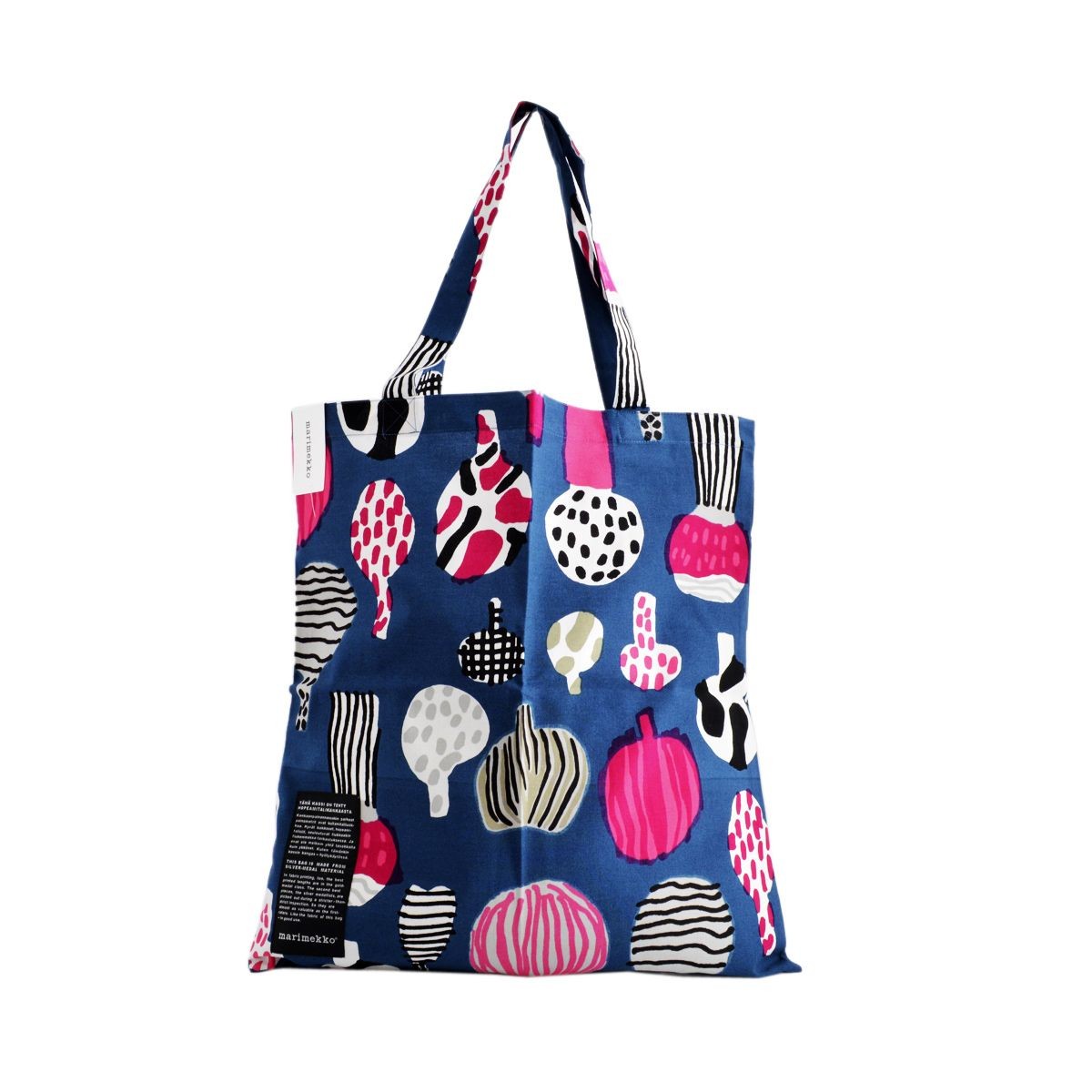 マリメッコ marimekko 062420 163 E SILVER MEDAL BAG ファブリック トートバッグ エコバッグ