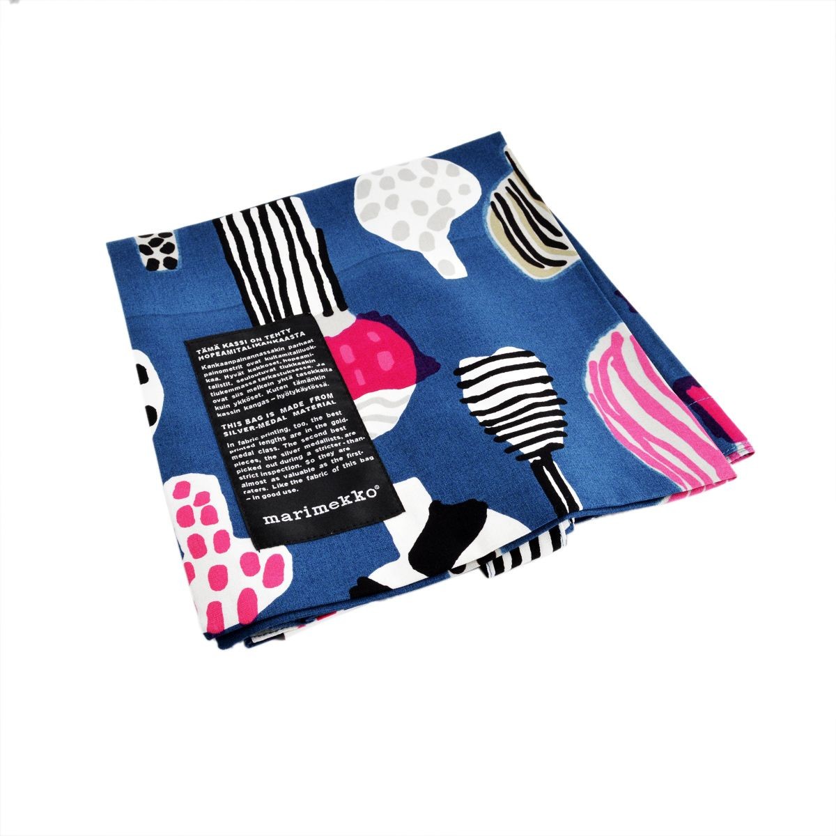 マリメッコ marimekko 062420 163 E SILVER MEDAL BAG ファブリック トートバッグ エコバッグ