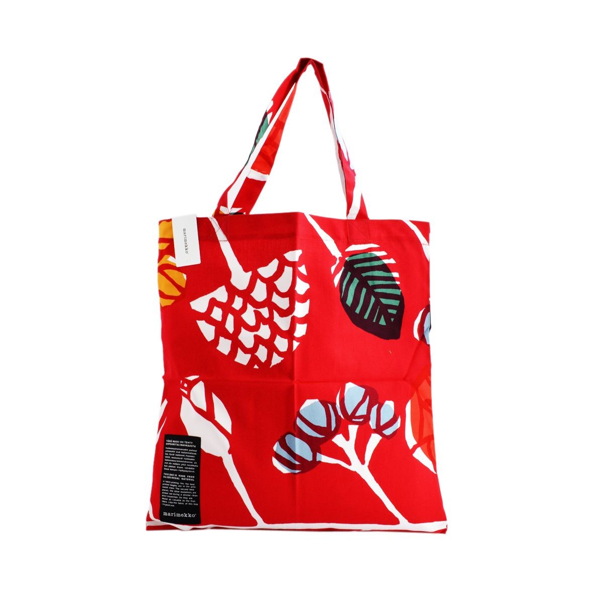 マリメッコ marimekko 062420 164 B SILVER MEDAL BAG ファブリック トートバッグ エコバッグ