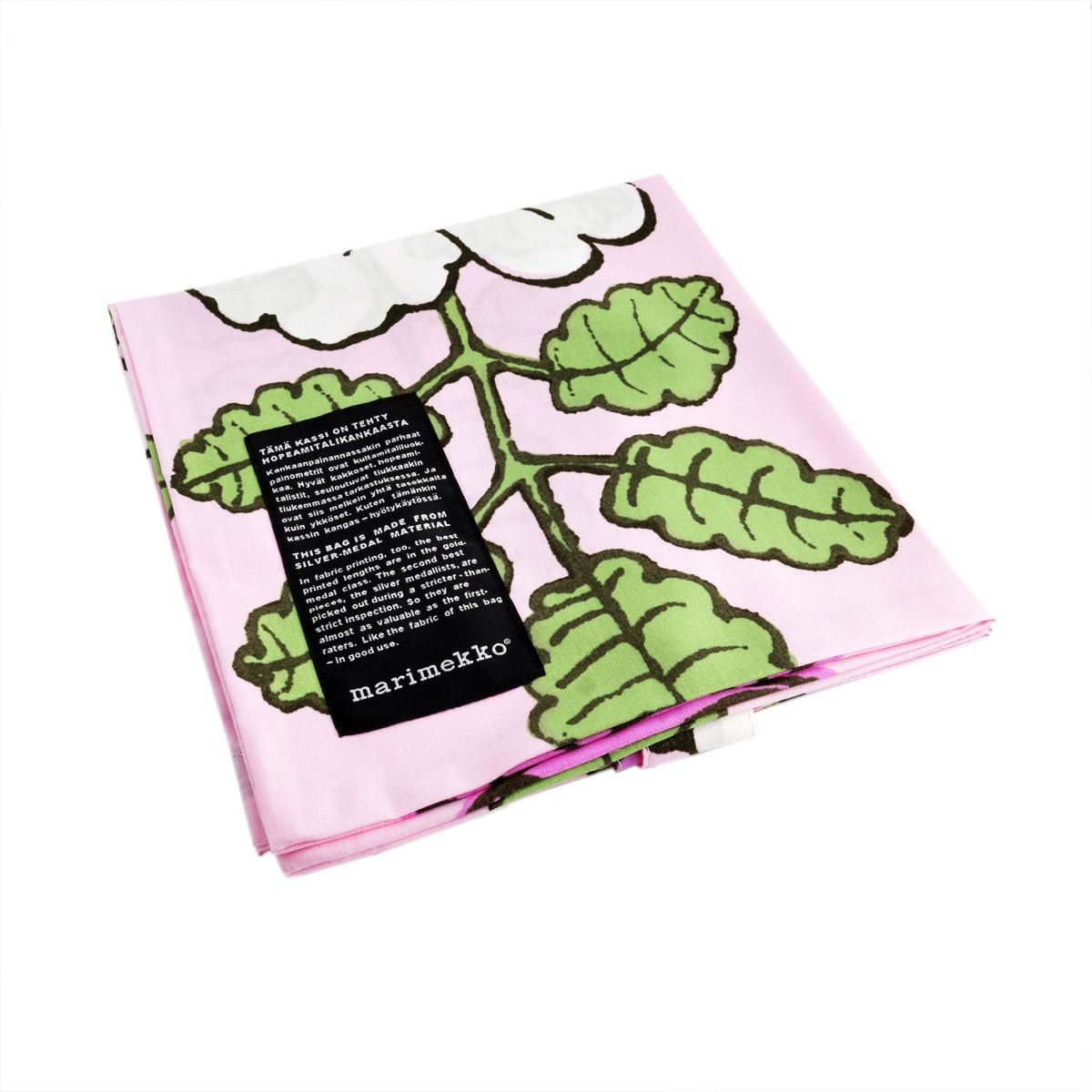 マリメッコ marimekko 062420 164 C   SILVER MEDAL BAG ファブリック トートバッグ エコバッグ