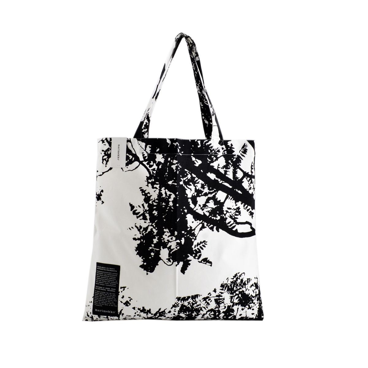 マリメッコ marimekko 062420 910 Ｉ  SILVER MEDAL BAG ファブリック トートバッグ エコバッグ