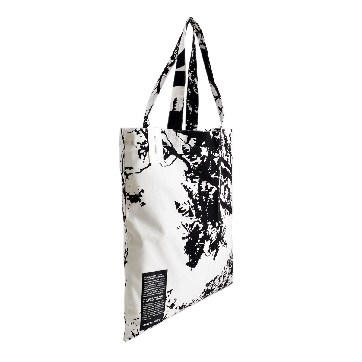 マリメッコ marimekko 062420 910 Ｉ  SILVER MEDAL BAG ファブリック トートバッグ エコバッグ