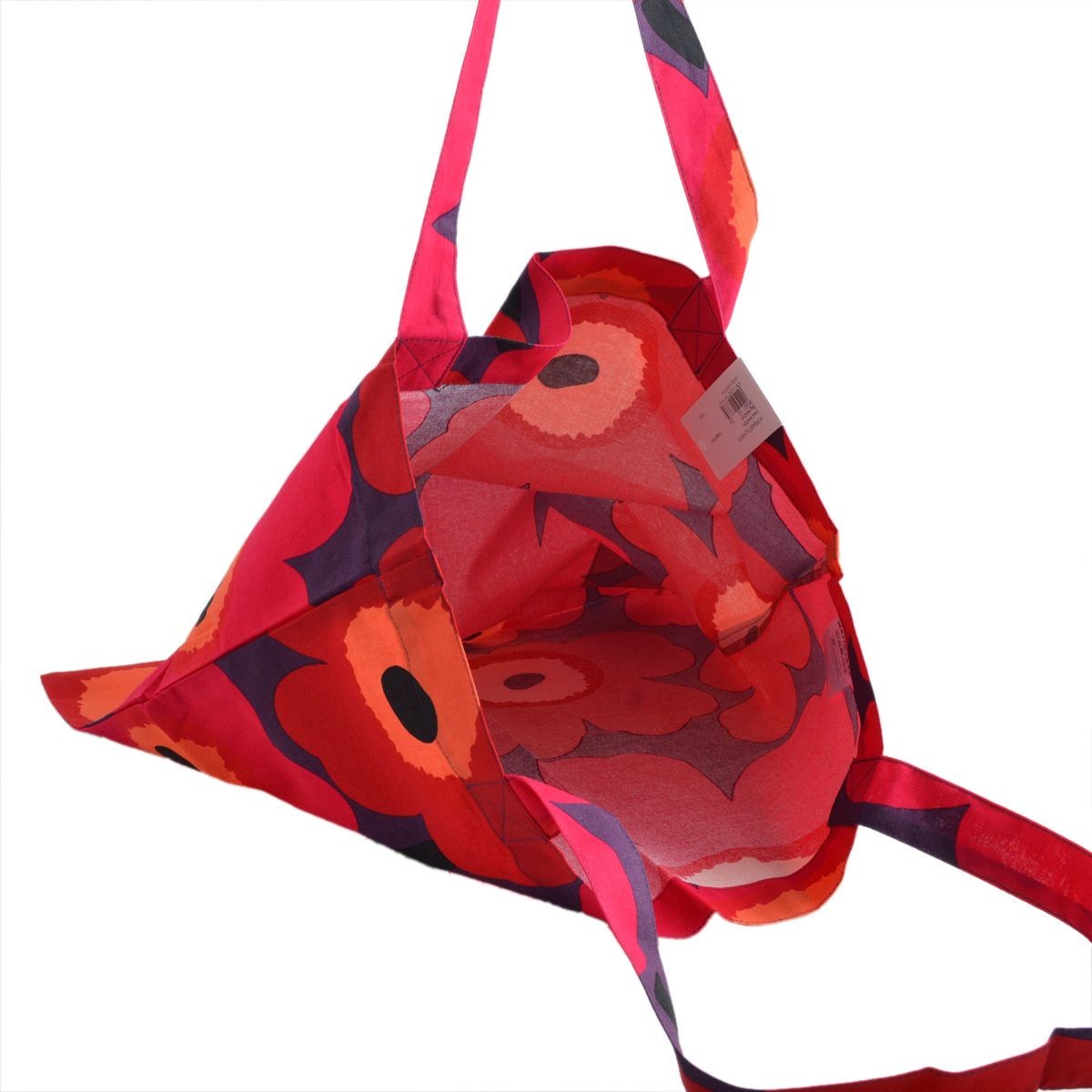 マリメッコ marimekko 062420 100 S SILVER MEDAL BAG ファブリック トートバッグ エコバッグ