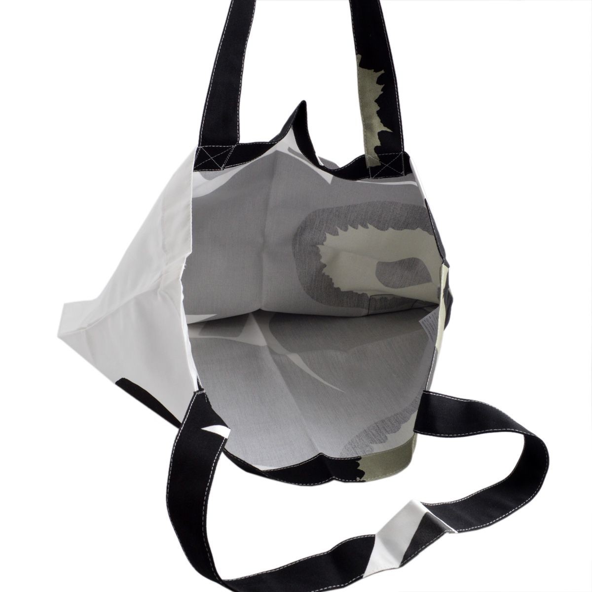 マリメッコ marimekko 062420 100 U SILVER MEDAL BAG ファブリック トートバッグ エコバッグ