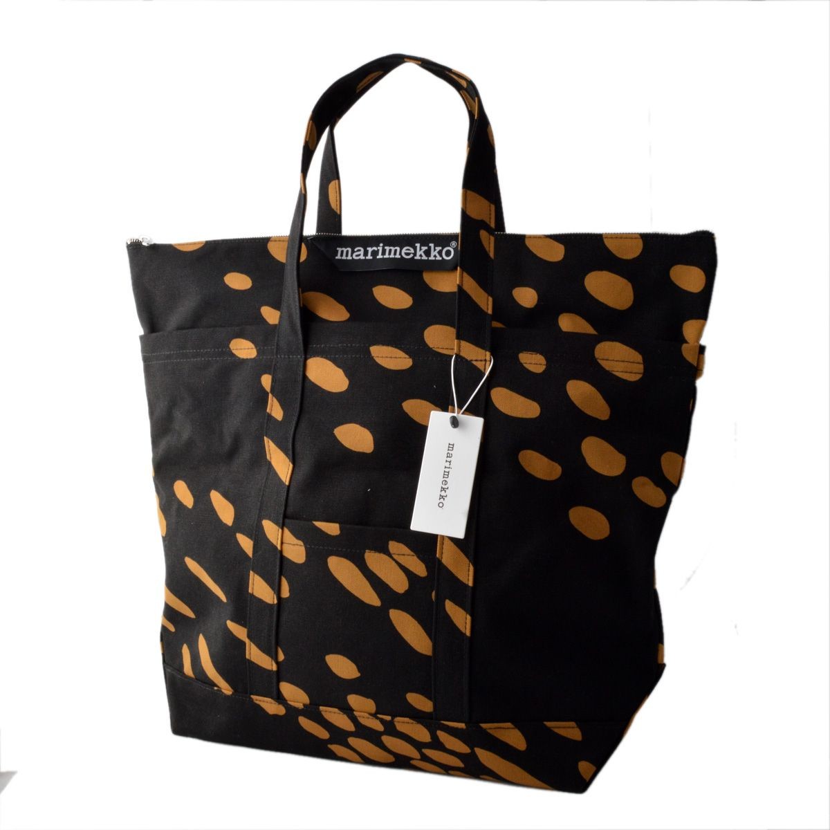 マリメッコ marimekko 044316 980 コットンキャンバス 2WAY トートバッグ ミディアムサイズ UUSI MATKURI KOTTARAINEN