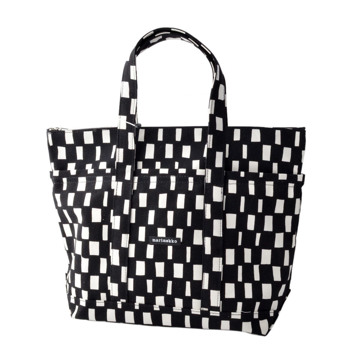 マリメッコ marimekko 044389 911 コットンキャンバス 2WAY トートバッグ ミディアムサイズ UUSI MINI MATKURI NOPPA