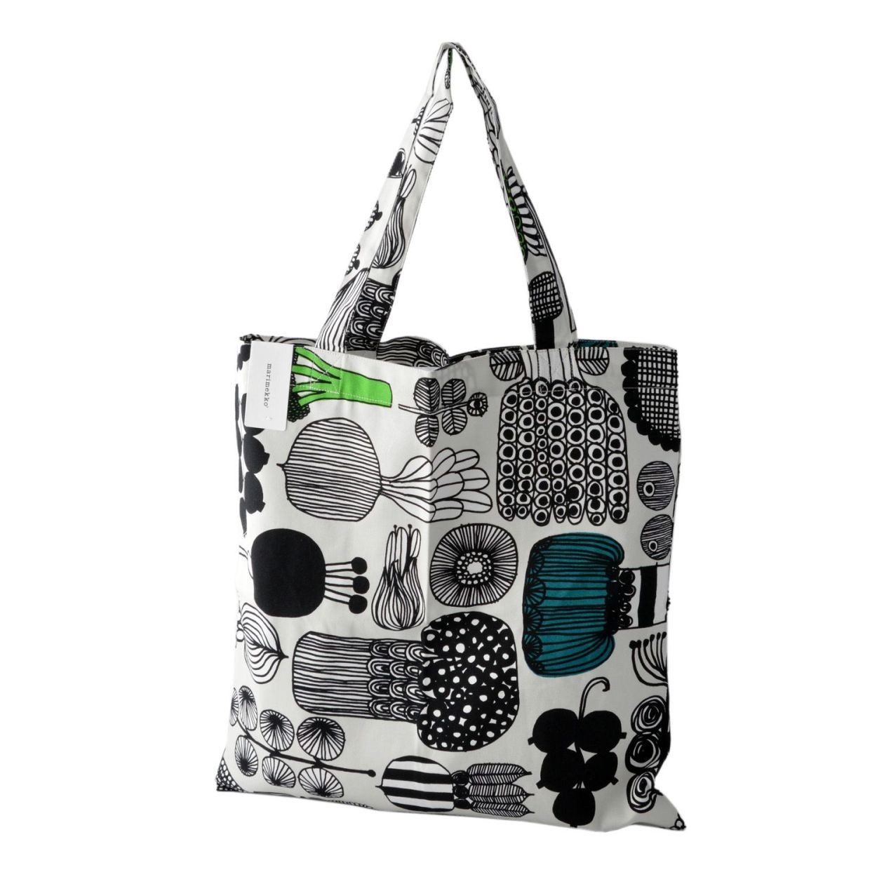 マリメッコ marimekko 068952 960 ファブリック トートバッグ エコバッグ PUUTARHURIN PARHAAT BAG