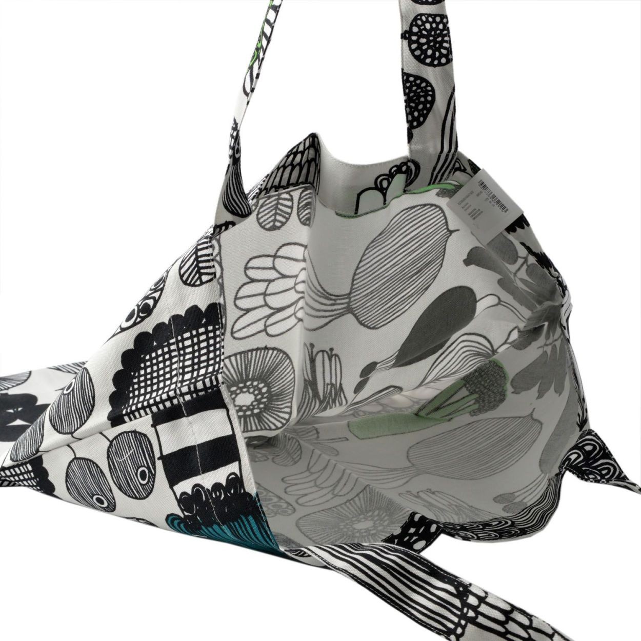 マリメッコ marimekko 068952 960 ファブリック トートバッグ エコバッグ PUUTARHURIN PARHAAT BAG