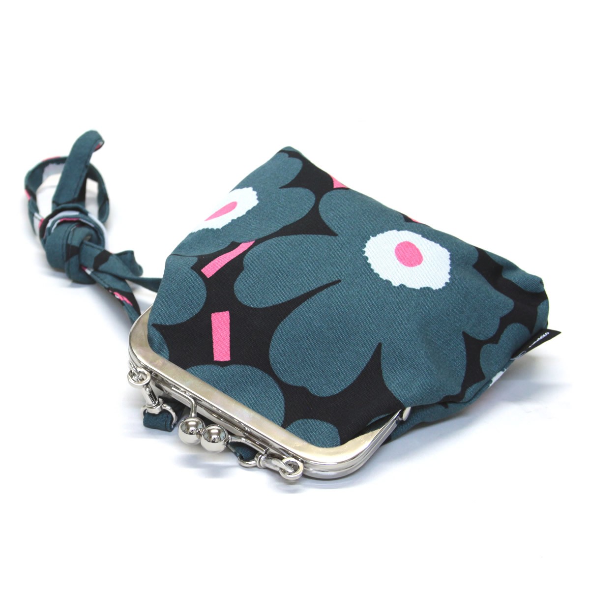 マリメッコ marimekko 045171 963 コットンキャンバス がま口 ミニ ショルダーバッグ ROOSA MINI UNIKKO