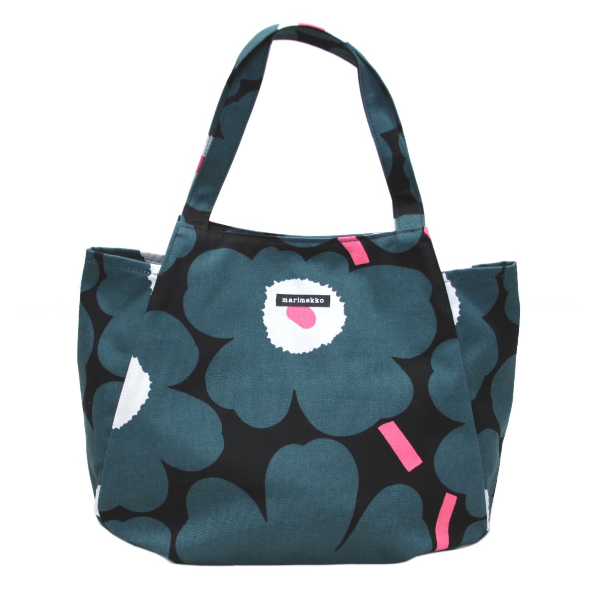マリメッコ marimekko 045173 963 コットンキャンバス ショルダー・トートバッグ HUVITAR PIENI UNIKKO