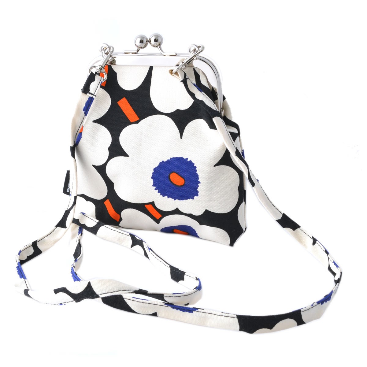 マリメッコ marimekko 045651 985 コットンキャンバス がま口 ミニ ショルダーバッグ ROOSA MINI UNIKKO