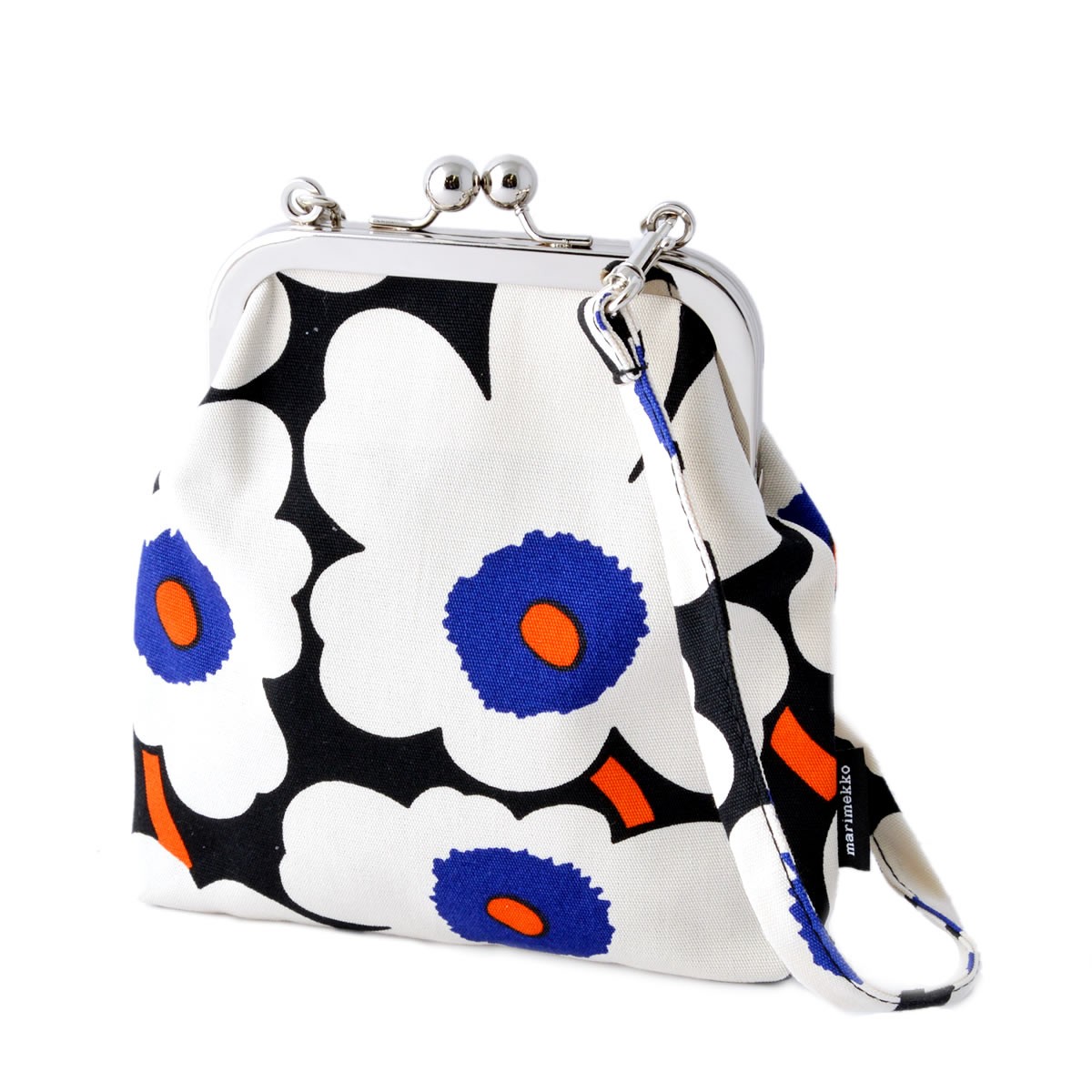 マリメッコ marimekko 045651 985 コットンキャンバス がま口 ミニ ショルダーバッグ ROOSA MINI UNIKKO