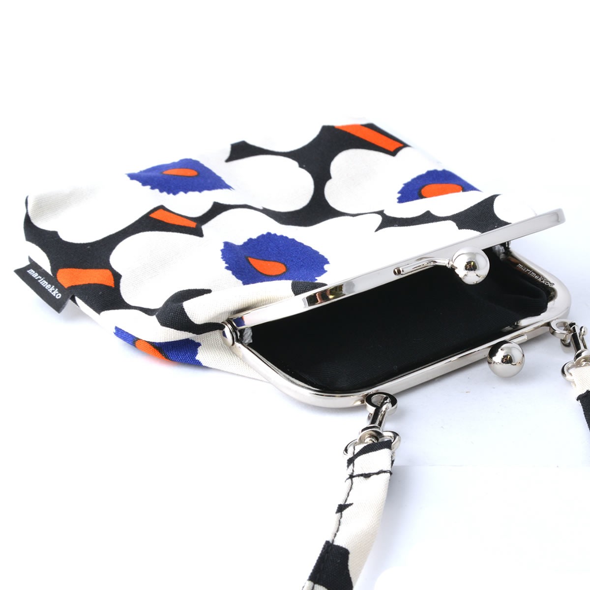 マリメッコ marimekko 045651 985 コットンキャンバス がま口 ミニ ショルダーバッグ ROOSA MINI UNIKKO