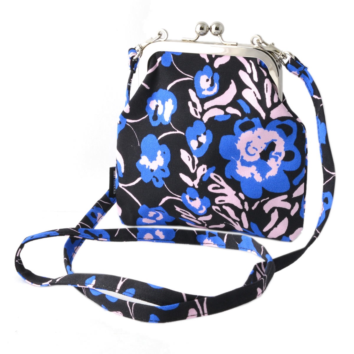 マリメッコ marimekko 045664 553 コットンキャンバス がま口 ミニ ショルダーバッグ ROOSA ORVO