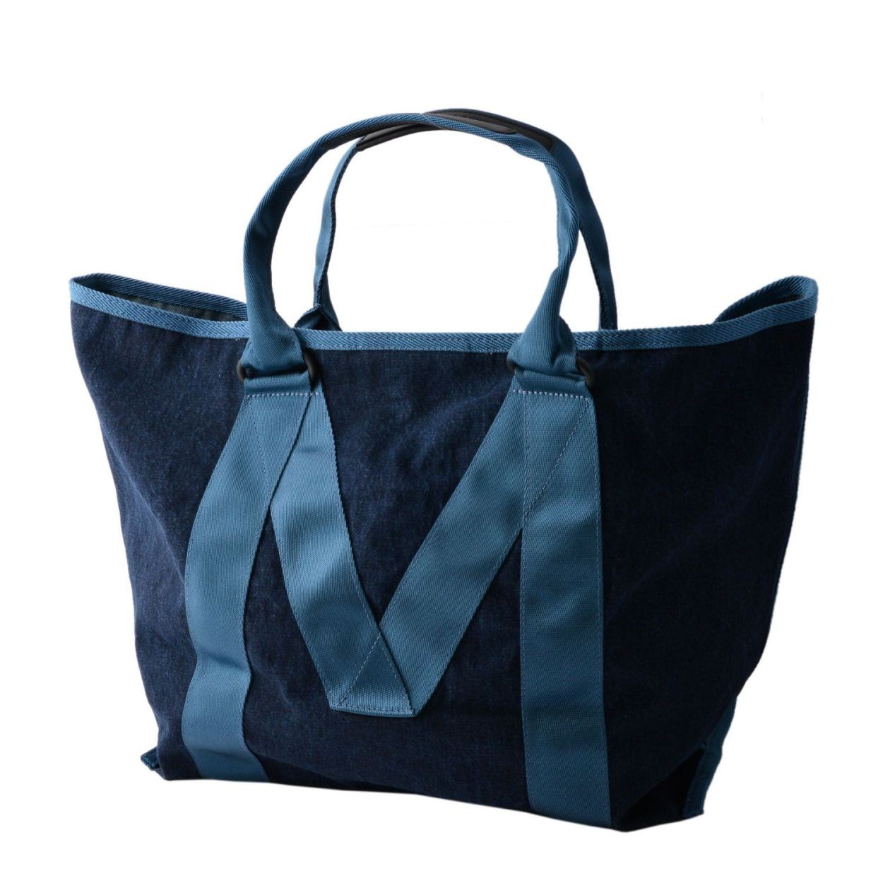 マークジェイコブス MARC JACOBS M0011123-423 Denim ミリタリーロゴプリント トートバッグ A4サイズ対応 New Logo Tote