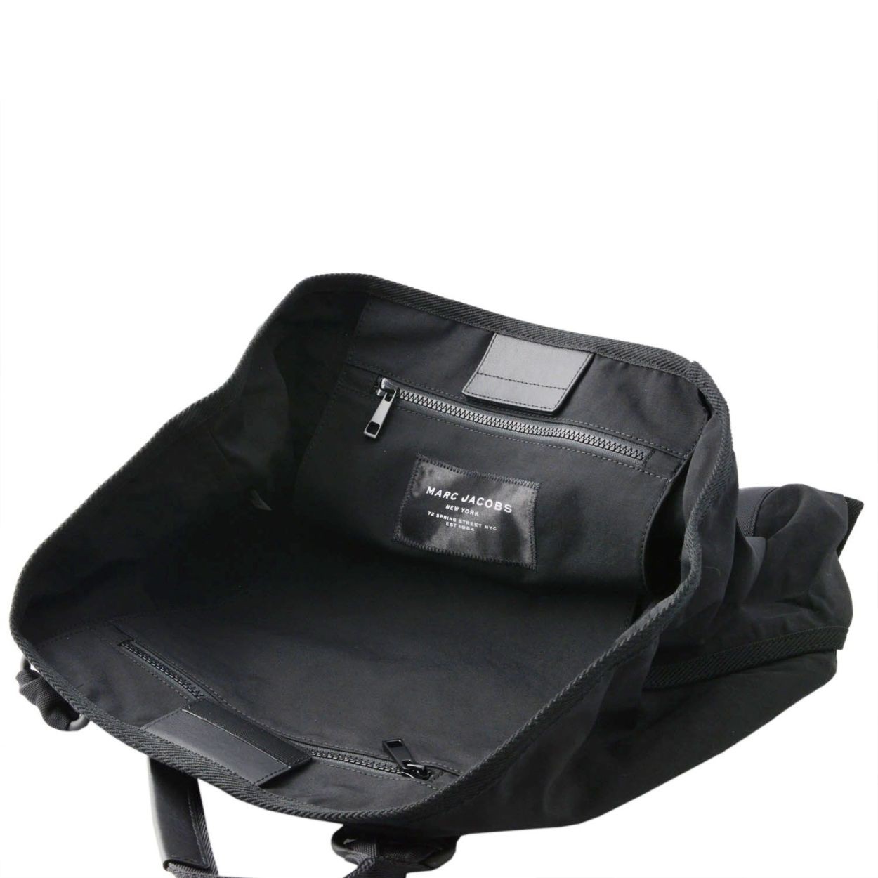 マークジェイコブス MARC JACOBS M0011223-001 Black ミリタリーロゴプリント トートバッグ A4サイズ対応 New Logo Tote