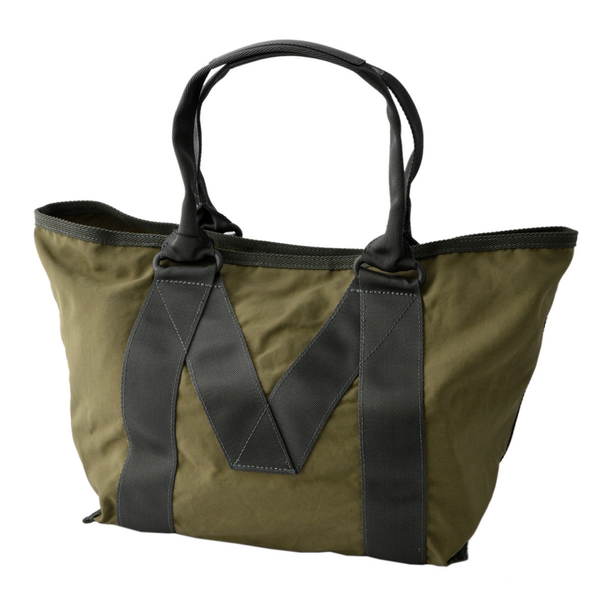 マークジェイコブス MARC JACOBS M0011222-313 Army Green ミリタリーロゴプリント トートバッグ スモール A4サイズ対応 New Logo Small Tote