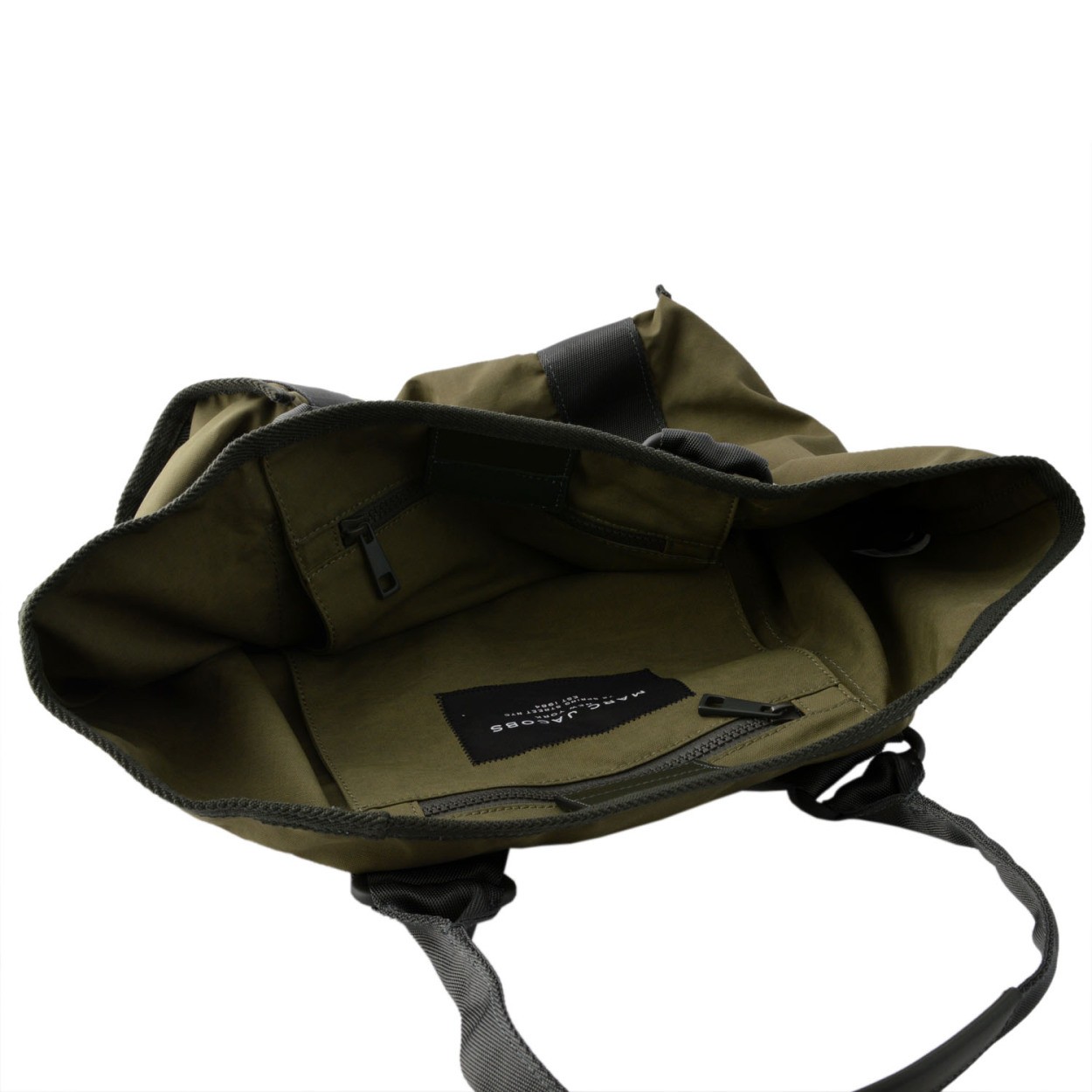 マークジェイコブス MARC JACOBS M0011222-313 Army Green ミリタリーロゴプリント トートバッグ スモール A4サイズ対応 New Logo Small Tote