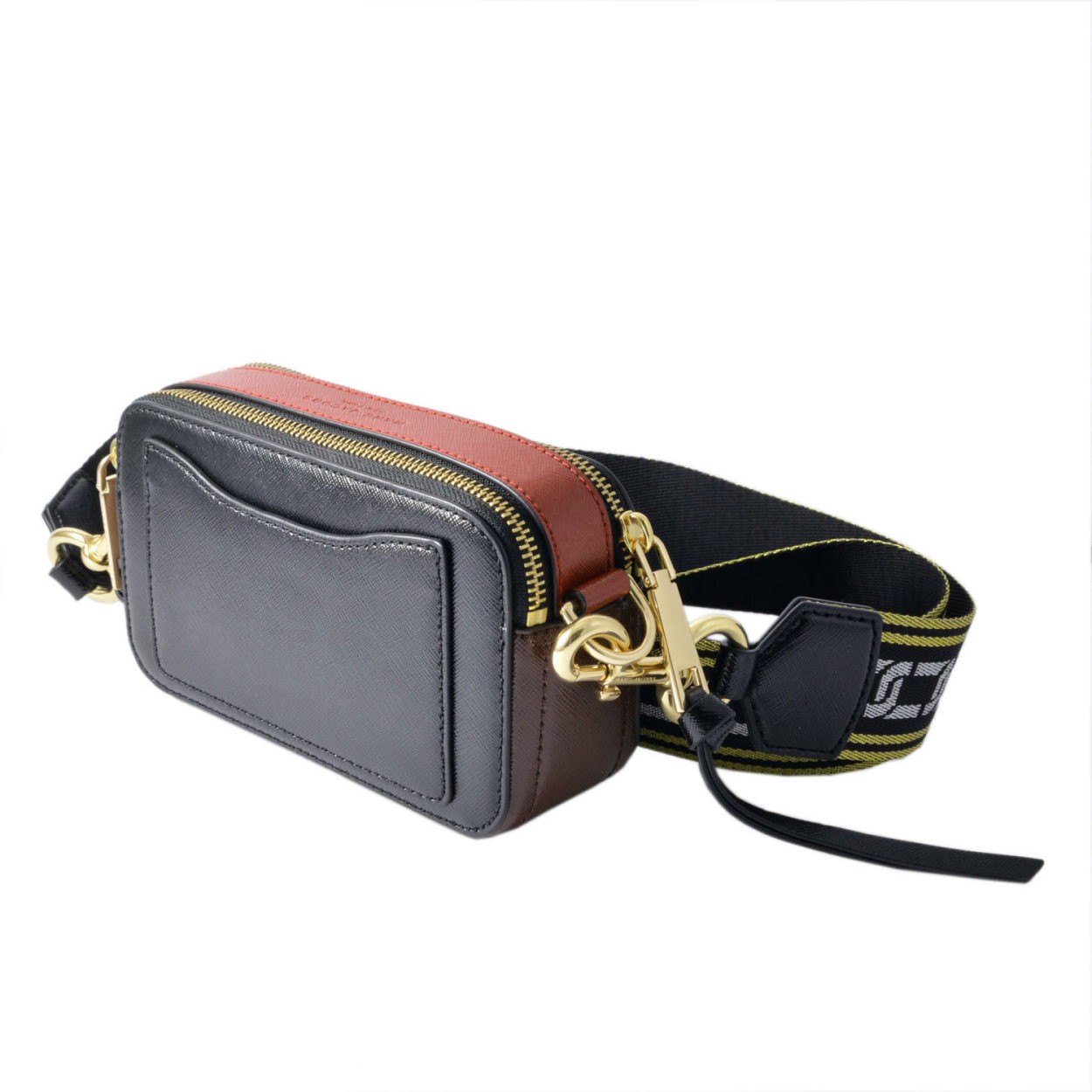 マークジェイコブス MARC JACOBS M0012007-014 Black/Chianti ダブルJロゴ スナップショット カラーブロック ショルダーバッグ スモール カメラバッグ クラッチ Snapshot