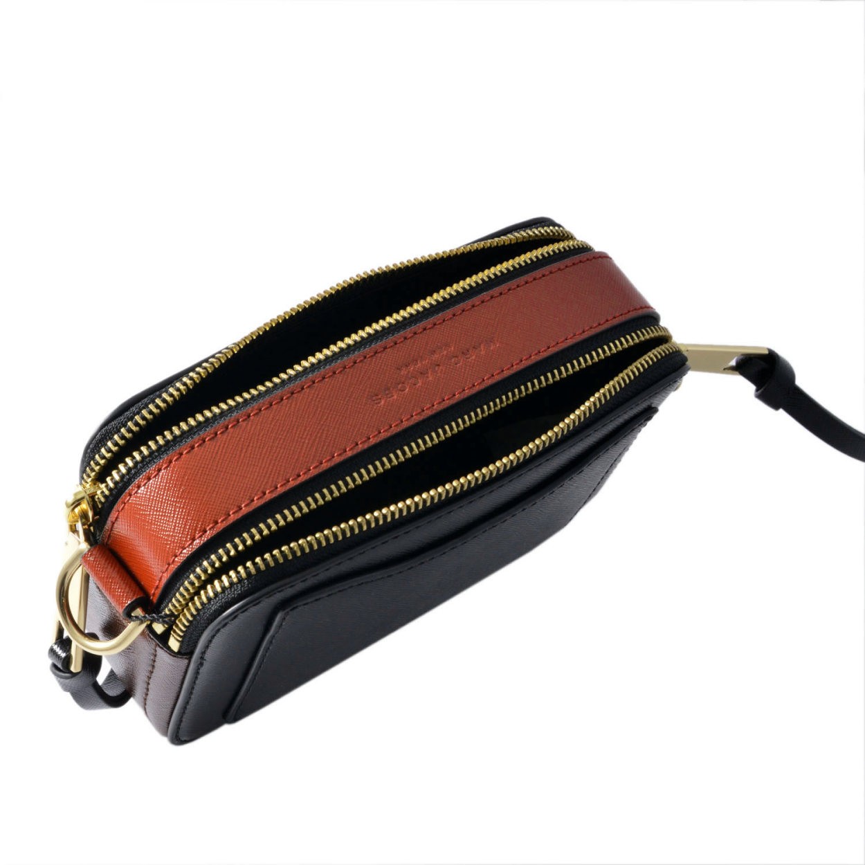 マークジェイコブス MARC JACOBS M0012007-014 Black/Chianti ダブルJロゴ スナップショット カラーブロック ショルダーバッグ スモール カメラバッグ クラッチ Snapshot