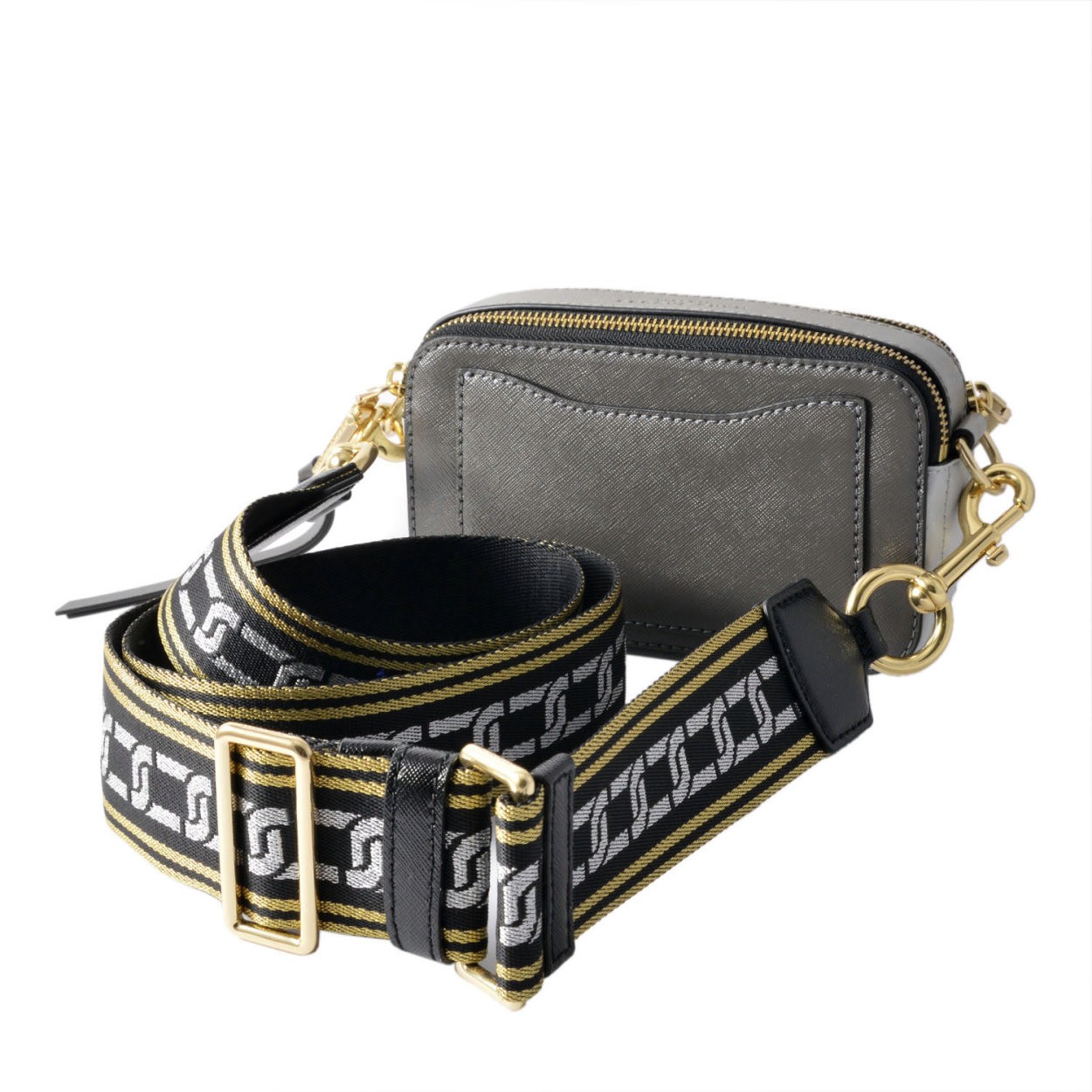 マークジェイコブス MARC JACOBS M0012007-087 Graphite Multi ダブルJロゴ スナップショット カラーブロック ショルダーバッグ スモール カメラバッグ クラッチ Snapshot