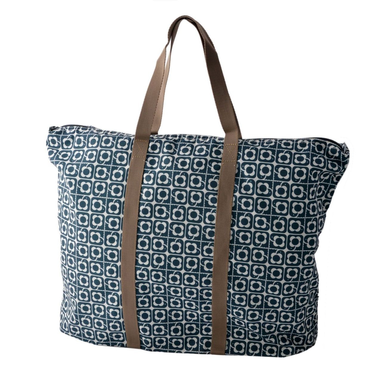 オーラカイリー Orla Kiely 17SEDLB160 Navy トラベル ショルダーバッグ 旅行かばん DISTY LOVE BIRDS Foldaway Travel Bag