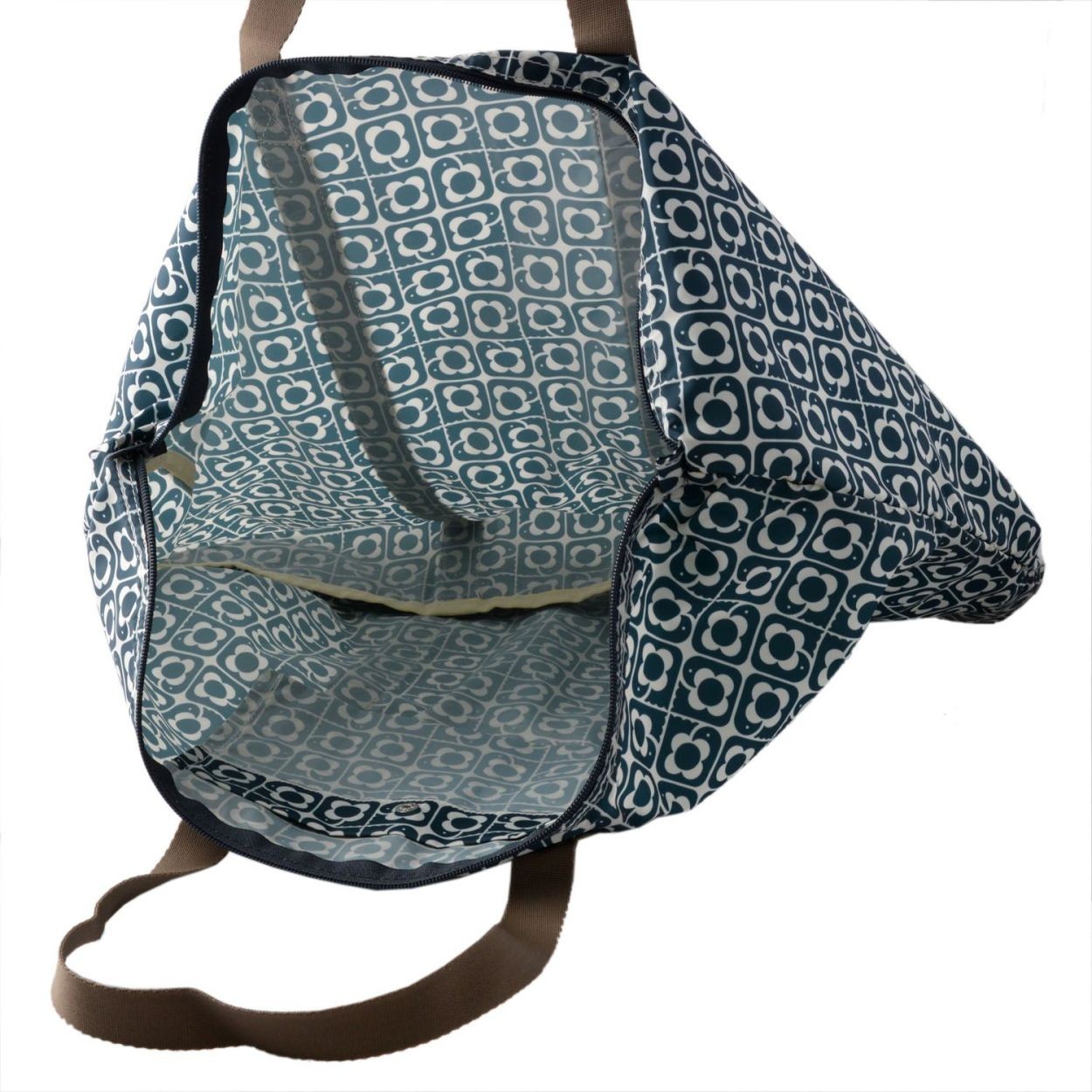 オーラカイリー Orla Kiely 17SEDLB160 Navy トラベル ショルダーバッグ 旅行かばん DISTY LOVE BIRDS Foldaway Travel Bag