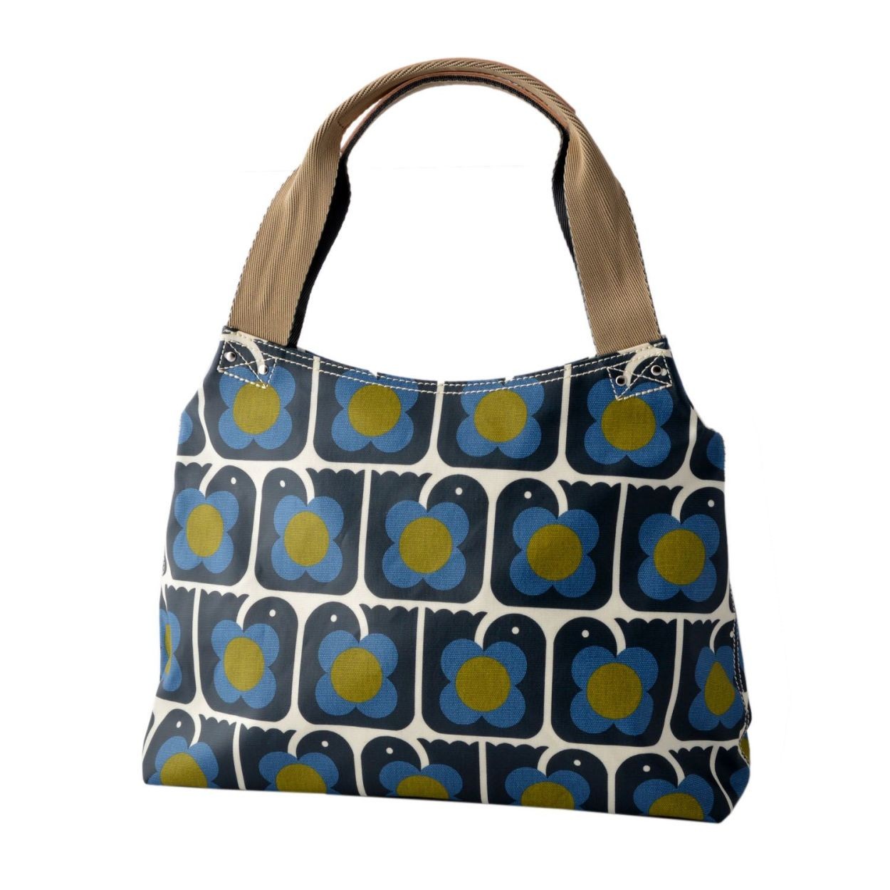 オーラカイリー Orla Kiely 17SELBR024 Navy ショルダーバッグ LOVE BIRDS PRINT Classic Zip Shoulder Bag