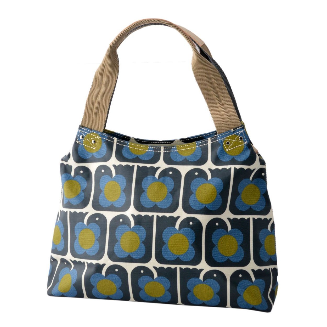 オーラカイリー Orla Kiely 17SELBR024 Navy ショルダーバッグ LOVE BIRDS PRINT Classic Zip Shoulder Bag