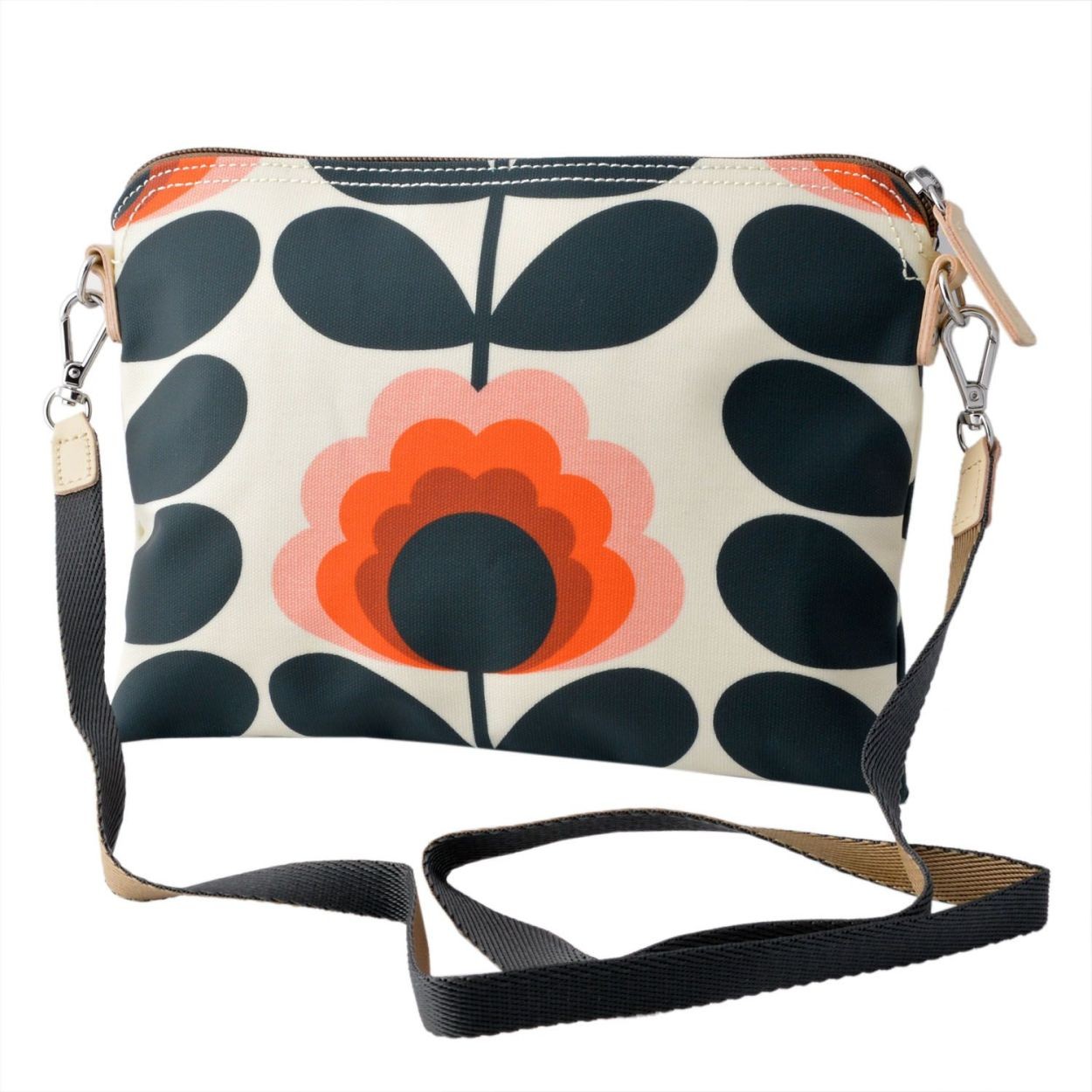 オーラカイリー Orla Kiely 17SESFS136 Sunset ショルダーストラップ付 トラベルポーチ バッグ クロスボディ SUMMER FROWER STEM Travel Pouch